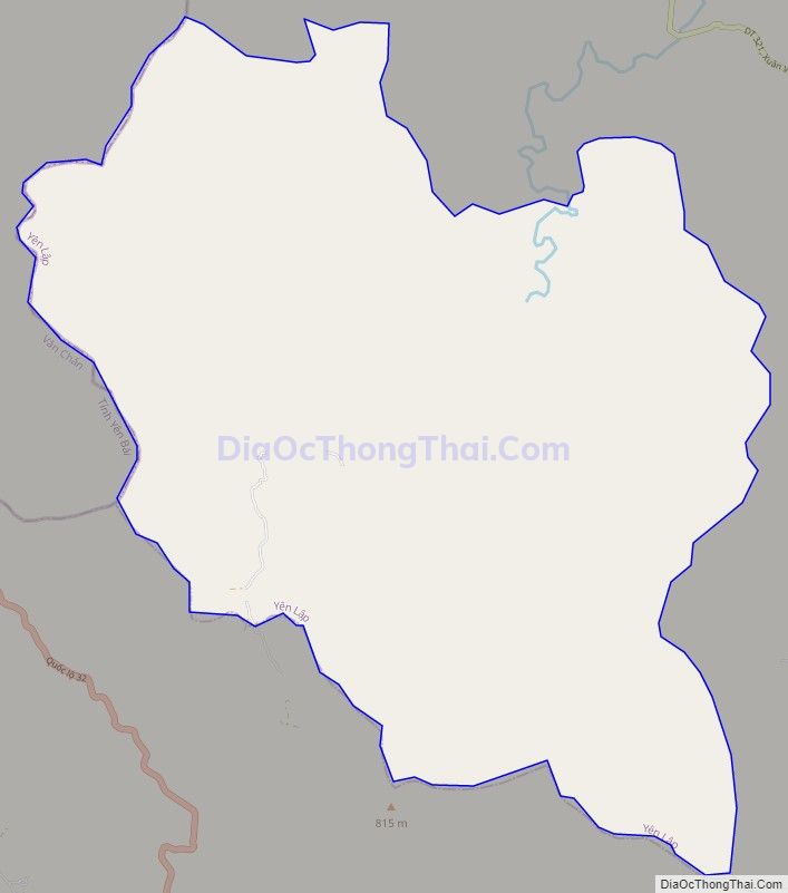 Bản đồ giao thông xã Trung Sơn, huyện Yên Lập