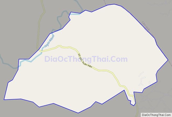 Bản đồ giao thông xã Xuân Viên, huyện Yên Lập