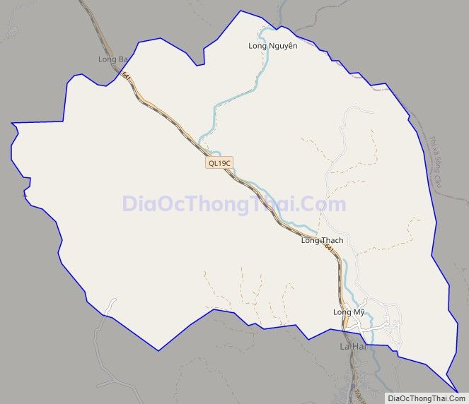Bản đồ giao thông xã Xuân Long, huyện Đồng Xuân