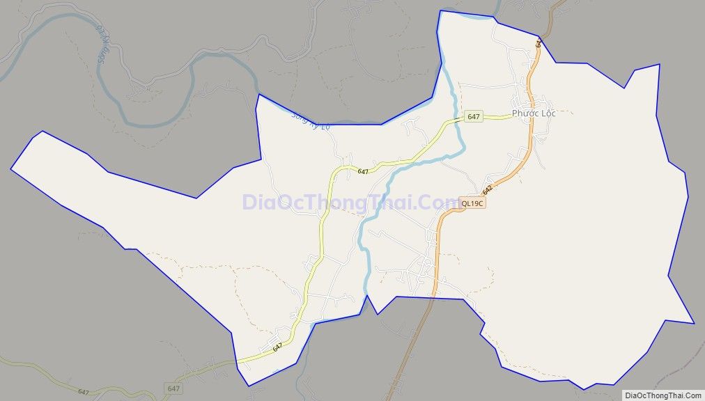 Bản đồ giao thông xã Xuân Quang 3, huyện Đồng Xuân