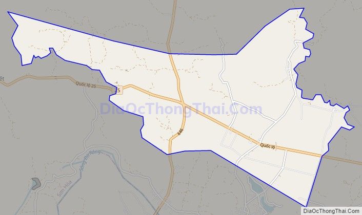 Bản đồ giao thông xã Suối Bạc, huyện Sơn Hòa