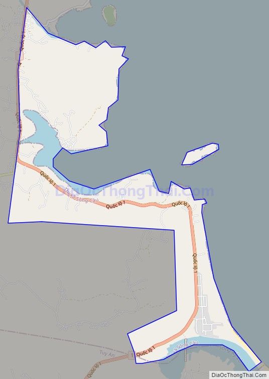 Bản đồ giao thông phường Xuân Đài, thị xã Sông Cầu