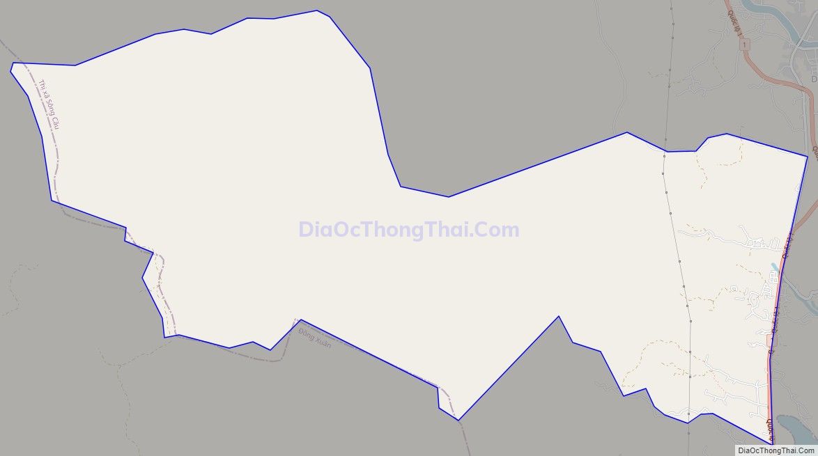 Bản đồ giao thông xã Xuân Thọ 1, thị xã Sông Cầu