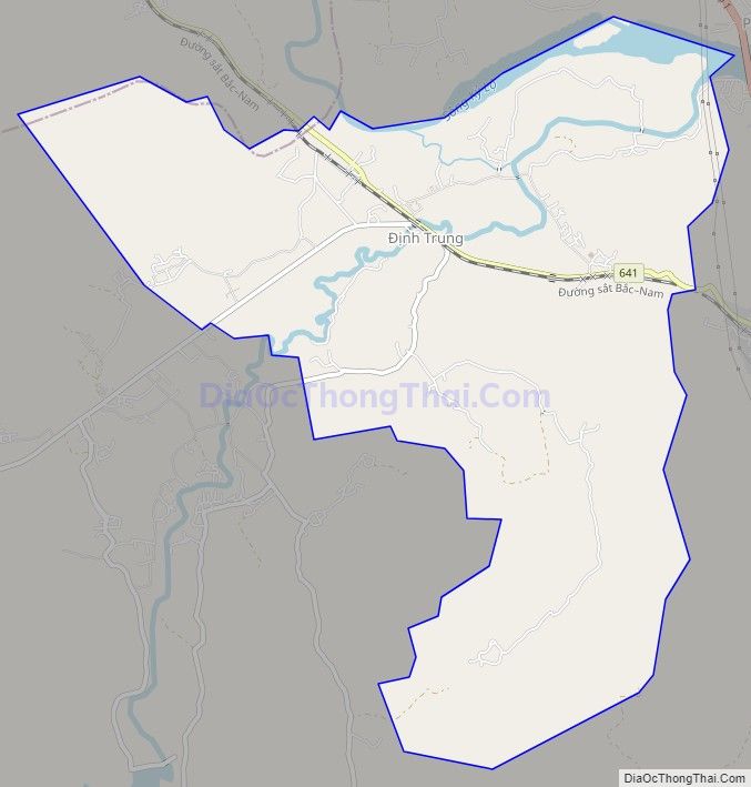 Bản đồ giao thông xã An Định, huyện Tuy An