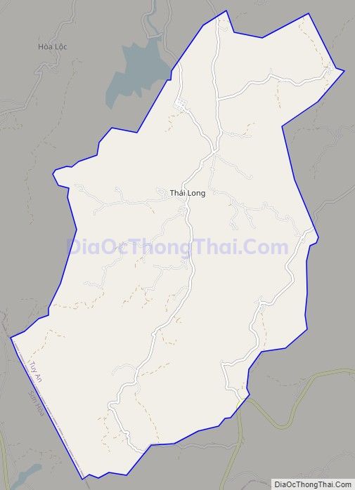 Bản đồ giao thông xã An Lĩnh, huyện Tuy An