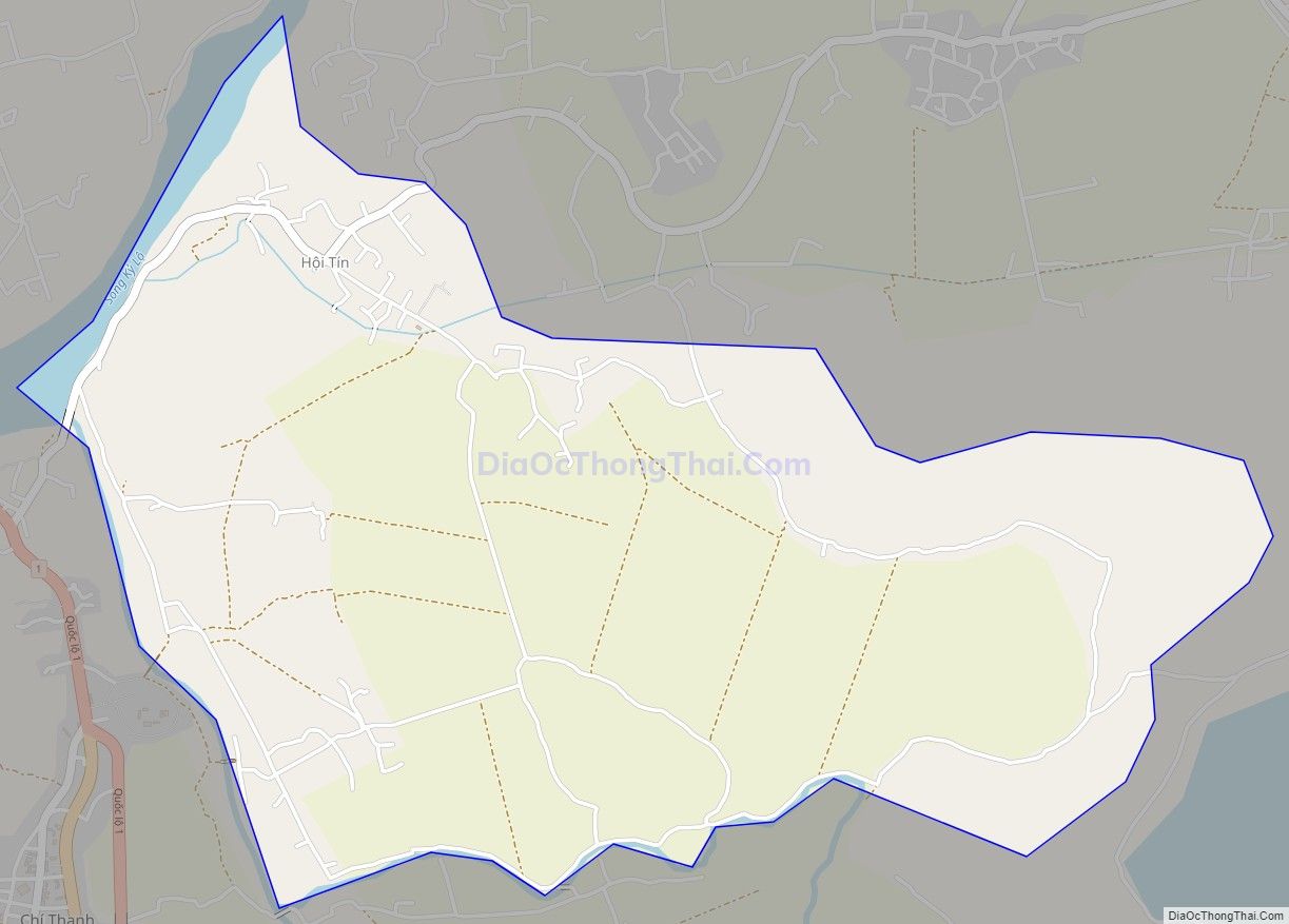 Bản đồ giao thông xã An Thạch, huyện Tuy An