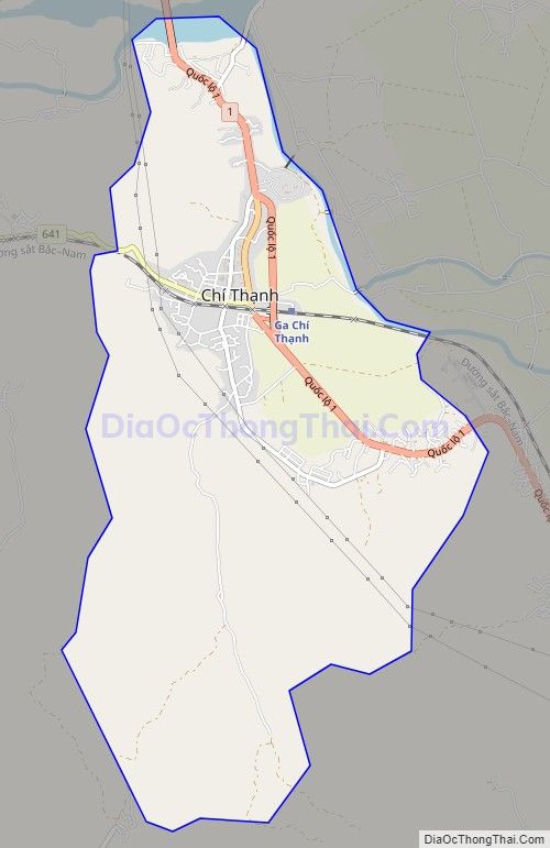 Bản đồ giao thông Thị trấn Chí Thạnh, huyện Tuy An
