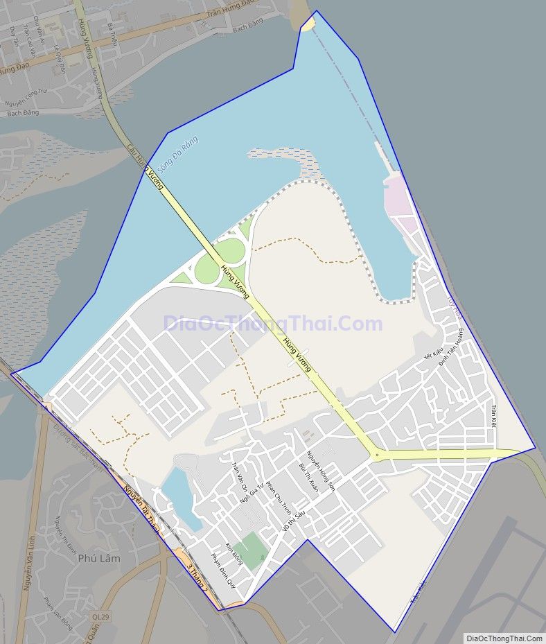 Bản đồ giao thông phường Phú Đông, thành phố Tuy Hòa