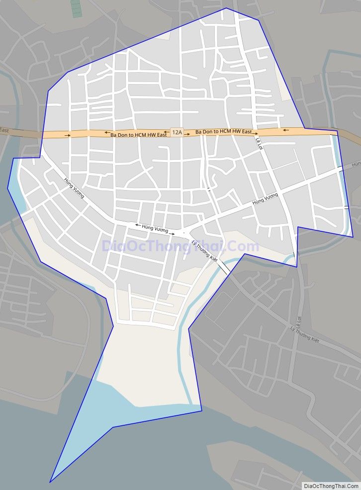 Bản đồ giao thông phường Ba Đồn, thị xã Ba Đồn