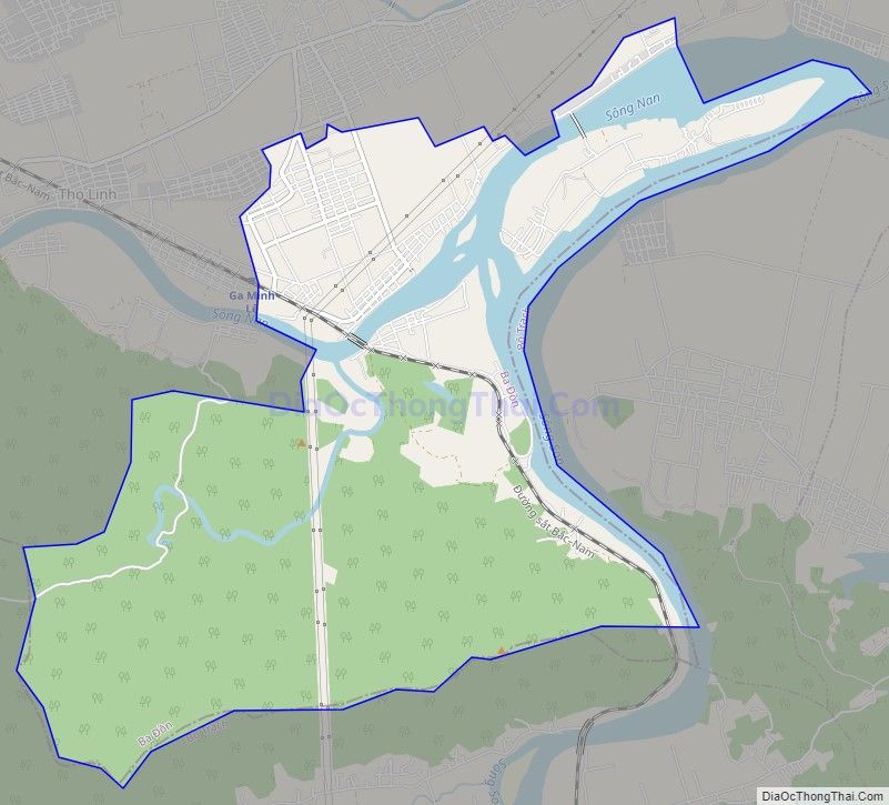 Bản đồ giao thông xã Quảng Minh, thị xã Ba Đồn