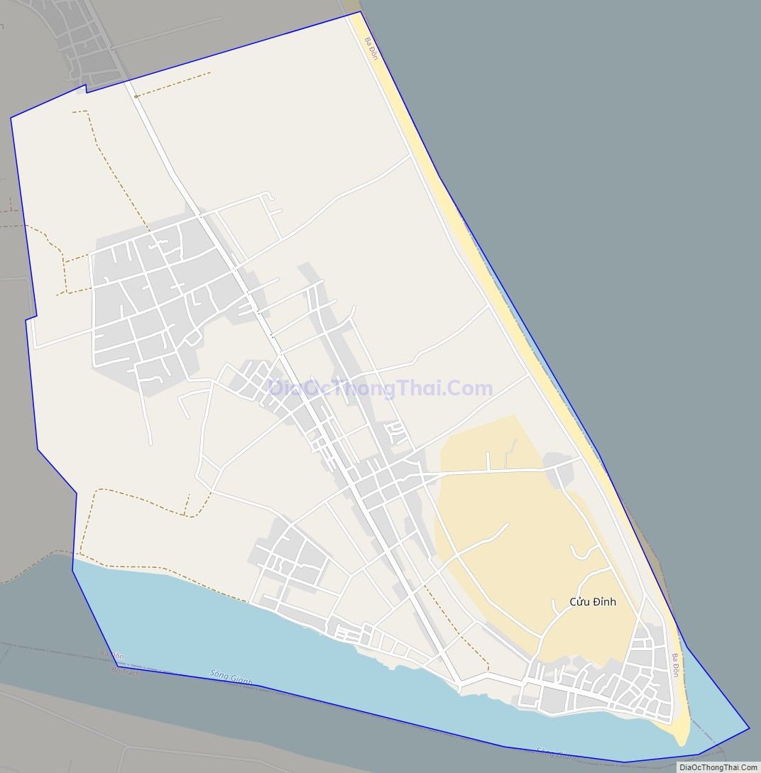 Bản đồ giao thông phường Quảng Phúc, thị xã Ba Đồn