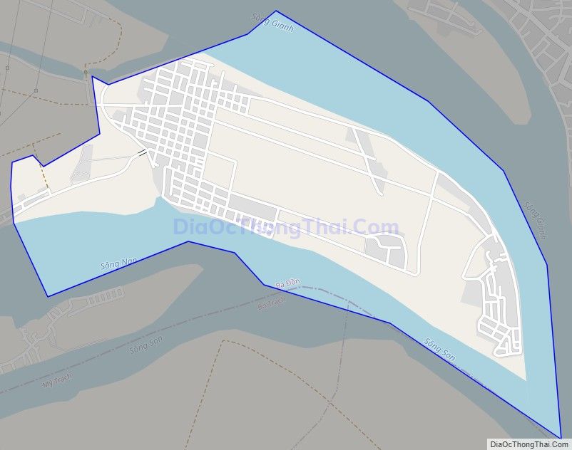 Bản đồ giao thông xã Quảng Văn, thị xã Ba Đồn