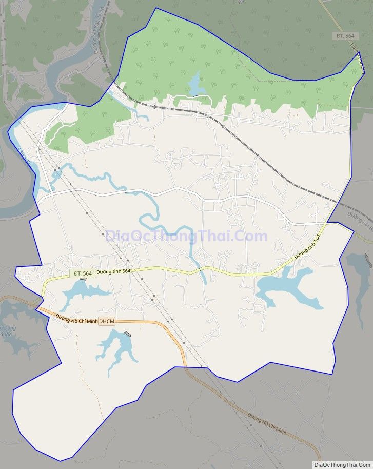 Bản đồ giao thông xã Cự Nẫm, huyện Bố Trạch