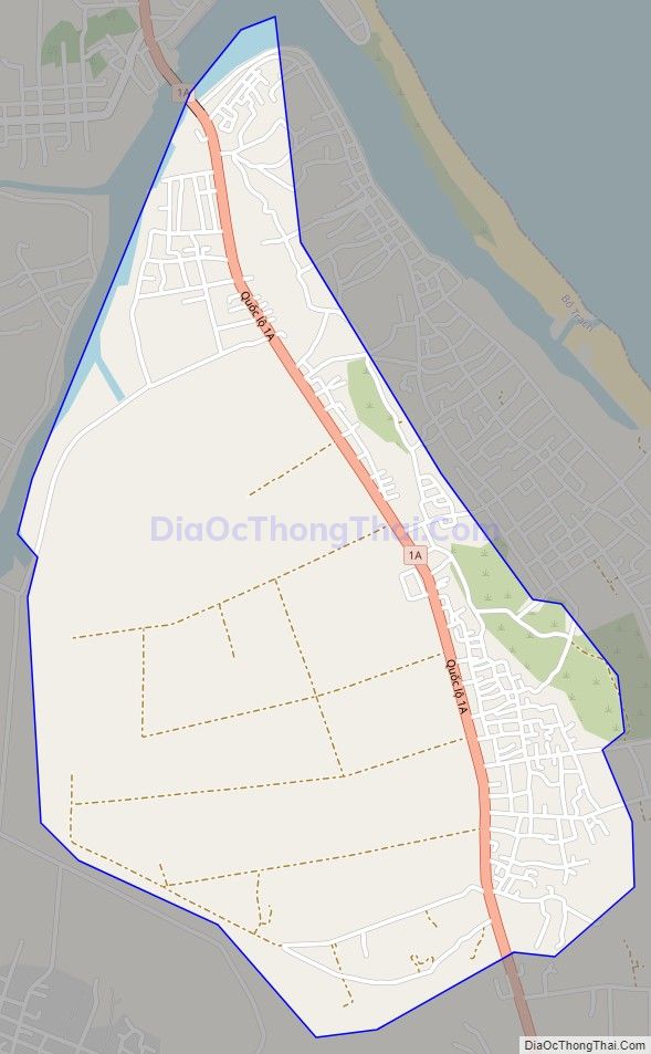 Bản đồ giao thông xã Đồng Trạch, huyện Bố Trạch