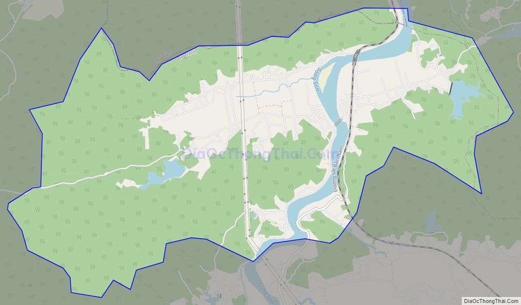 Bản đồ giao thông xã Liên Trạch, huyện Bố Trạch