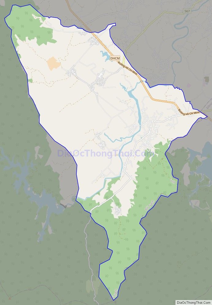 Bản đồ giao thông Thị trấn Nông trường Việt Trung, huyện Bố Trạch