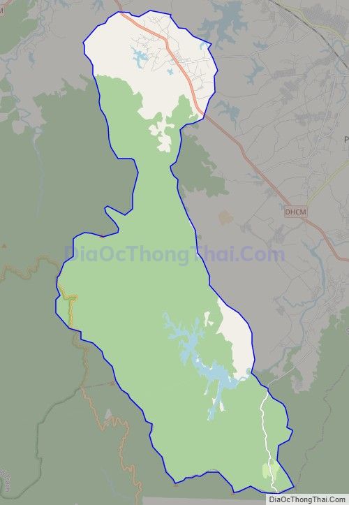 Bản đồ giao thông xã Phú Định, huyện Bố Trạch