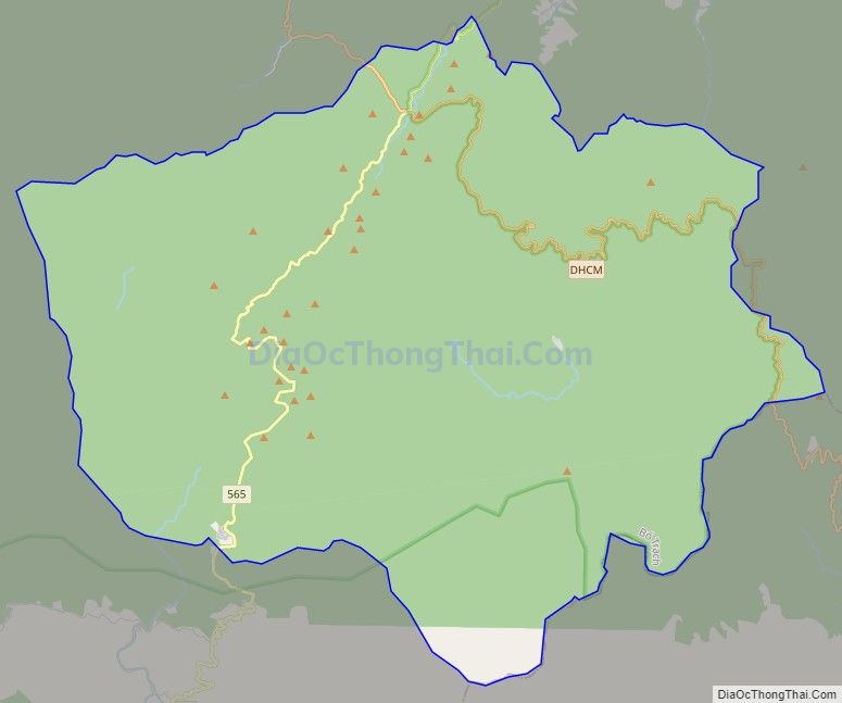 Bản đồ giao thông xã Tân Trạch, huyện Bố Trạch