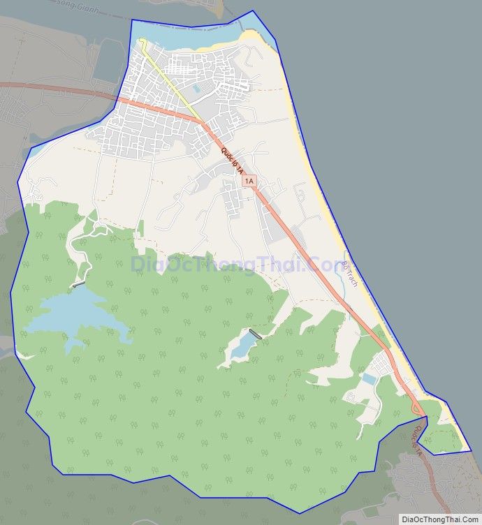 Bản đồ giao thông xã Thanh Trạch, huyện Bố Trạch