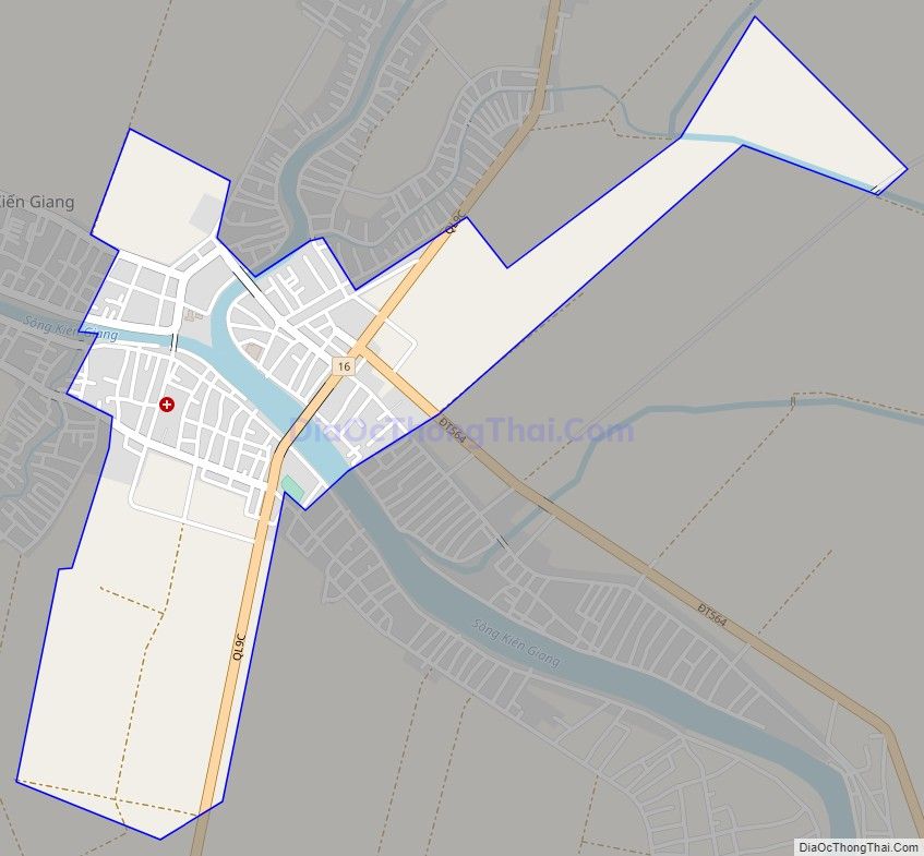 Bản đồ giao thông Thị trấn Kiến Giang, huyện Lệ Thủy
