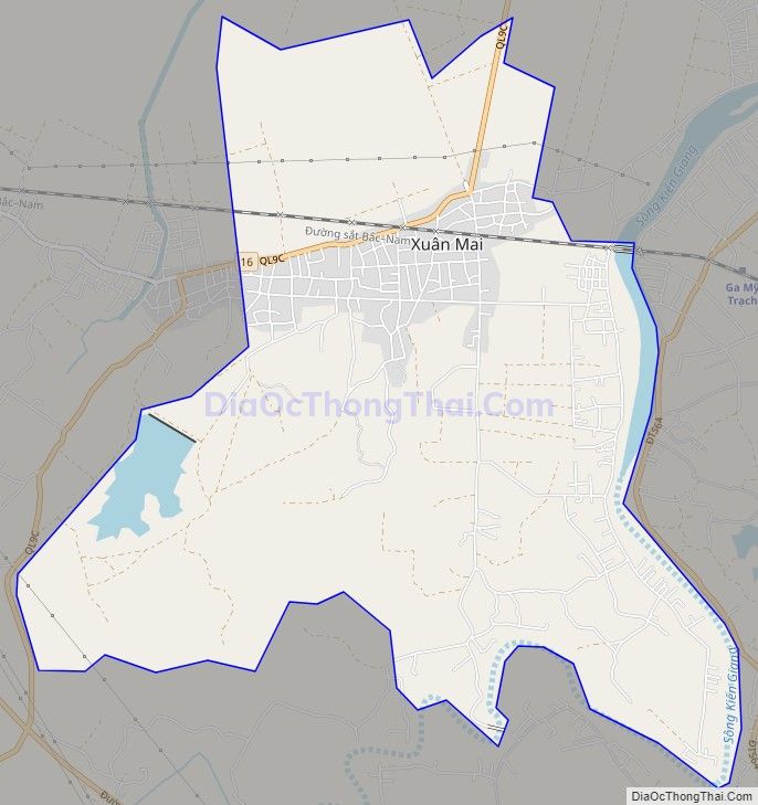 Bản đồ giao thông xã Mai Thủy, huyện Lệ Thủy