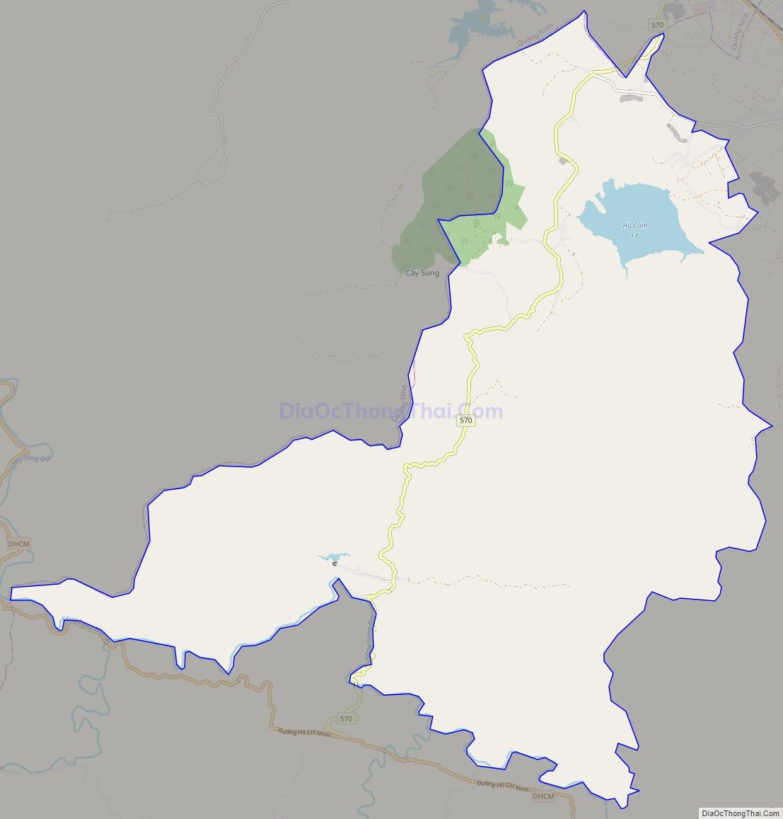 Bản đồ giao thông xã Ngân Thủy, huyện Lệ Thủy
