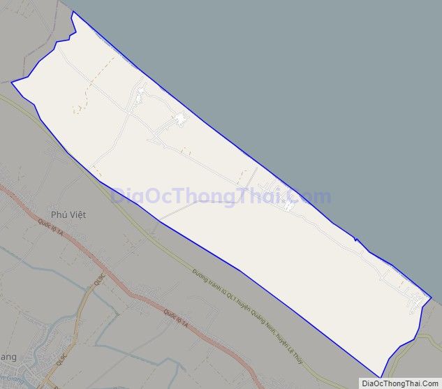 Bản đồ giao thông xã Ngư Thủy Bắc, huyện Lệ Thủy