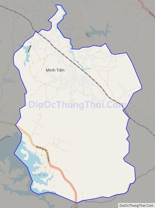 Bản đồ giao thông xã Thái Thủy, huyện Lệ Thủy