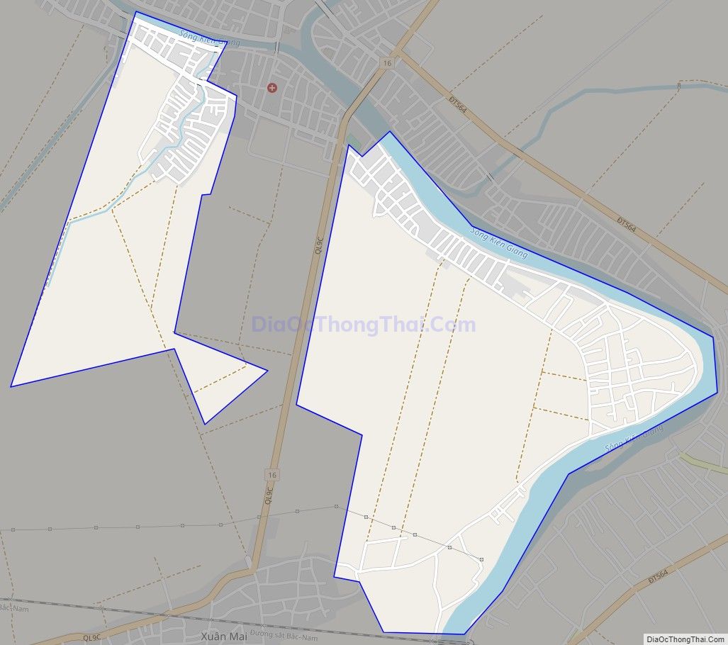 Bản đồ giao thông xã Xuân Thủy, huyện Lệ Thủy