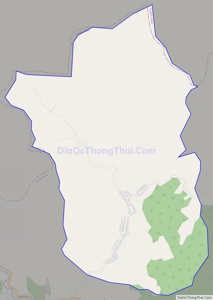 Bản đồ giao thông xã Hóa Phúc, huyện Minh Hóa