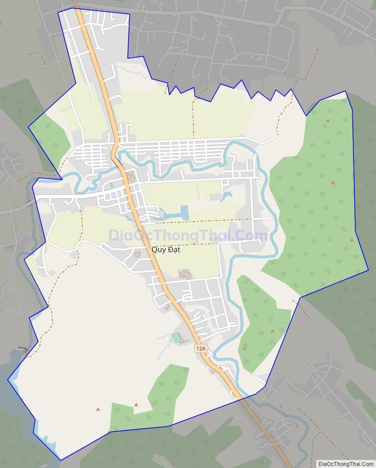 Bản đồ giao thông Thị trấn Quy Đạt, huyện Minh Hóa