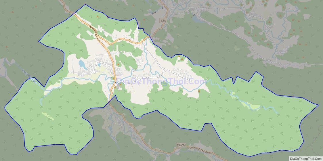 Bản đồ giao thông xã Trung Hóa, huyện Minh Hóa