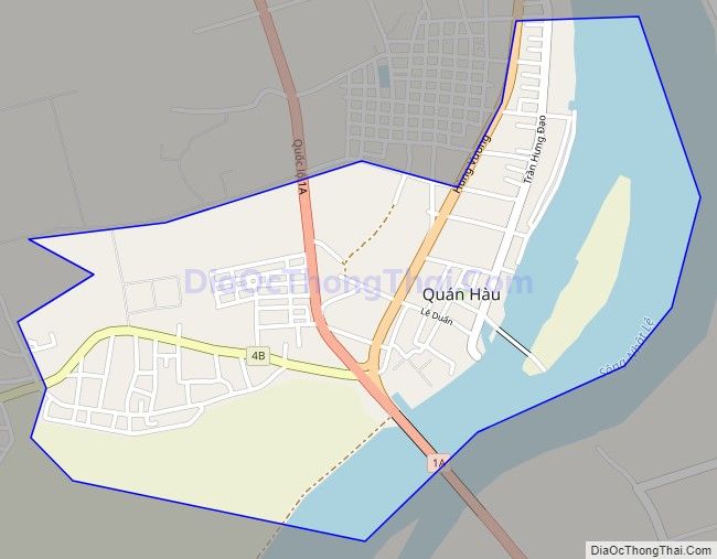 Bản đồ giao thông Thị trấn Quán Hàu, huyện Quảng Ninh