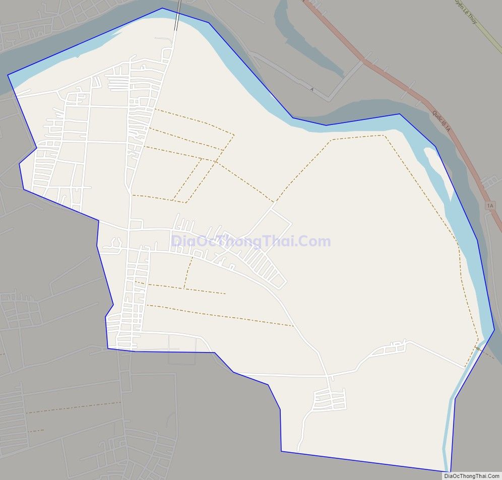 Bản đồ giao thông xã Tân Ninh, huyện Quảng Ninh