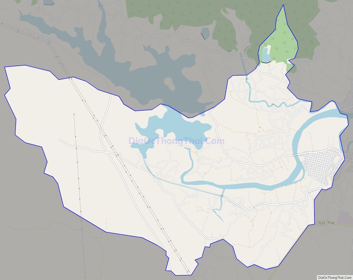 Bản đồ giao thông xã Quảng Châu, huyện Quảng Trạch