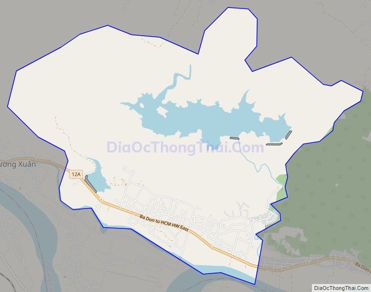 Bản đồ giao thông xã Quảng Liên (cũ), huyện Quảng Trạch