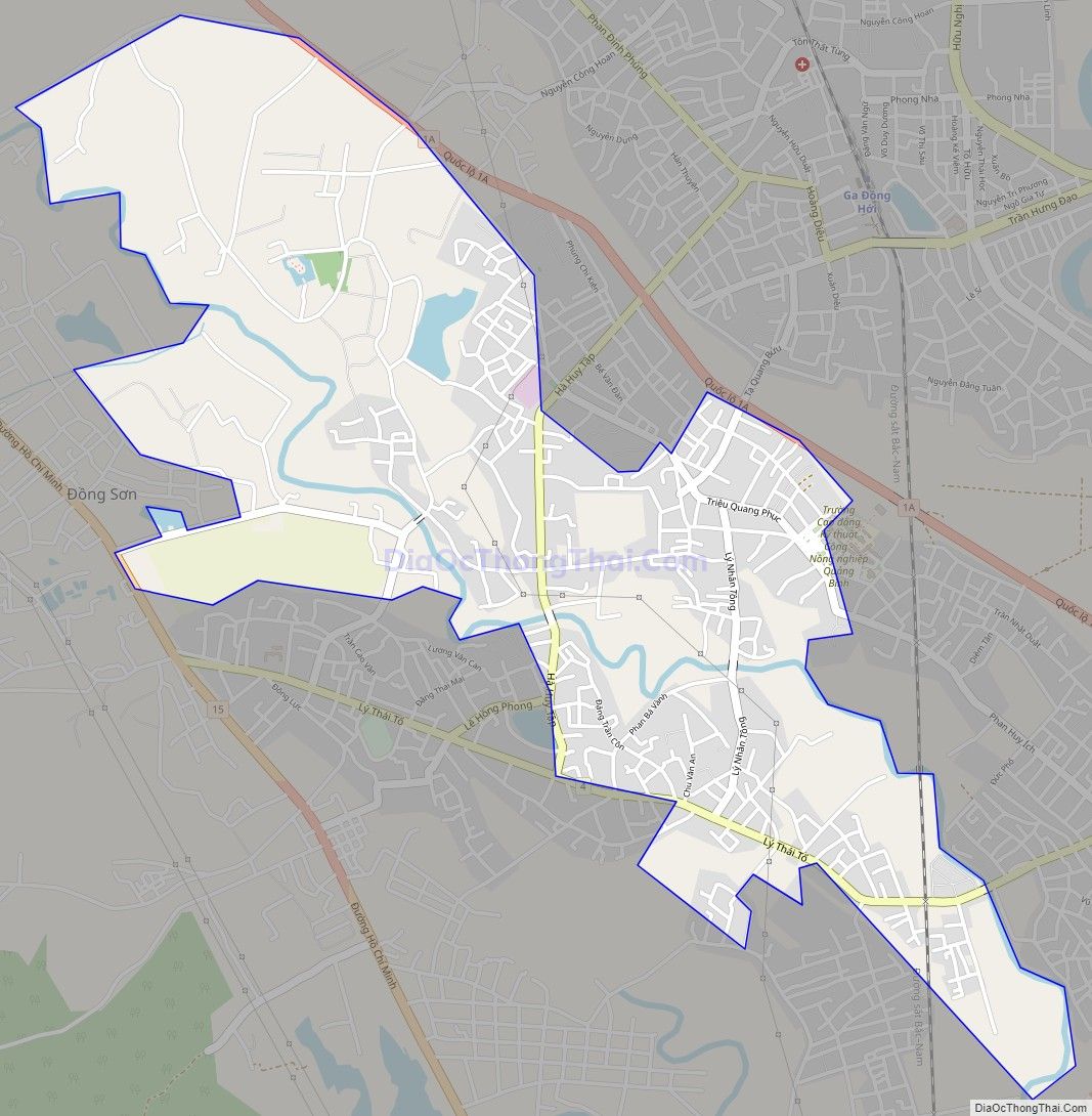 Bản đồ giao thông phường Bắc Nghĩa, thành phố Đồng Hới