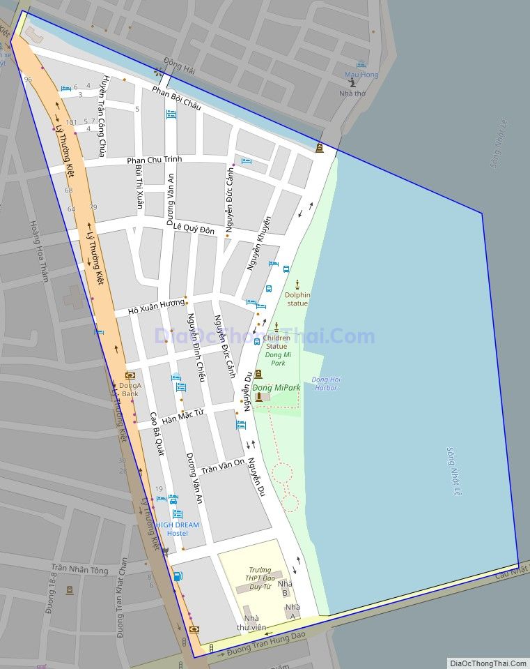 Bản đồ giao thông phường Đồng Mỹ (cũ), thành phố Đồng Hới