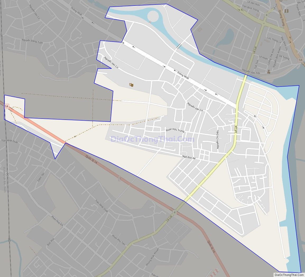 Bản đồ giao thông phường Đức Ninh Đông, thành phố Đồng Hới