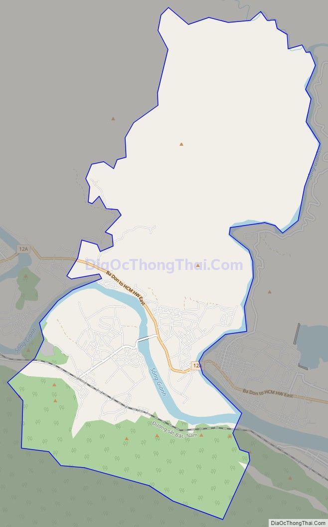 Bản đồ giao thông xã Phong Hóa, huyện Tuyên Hóa
