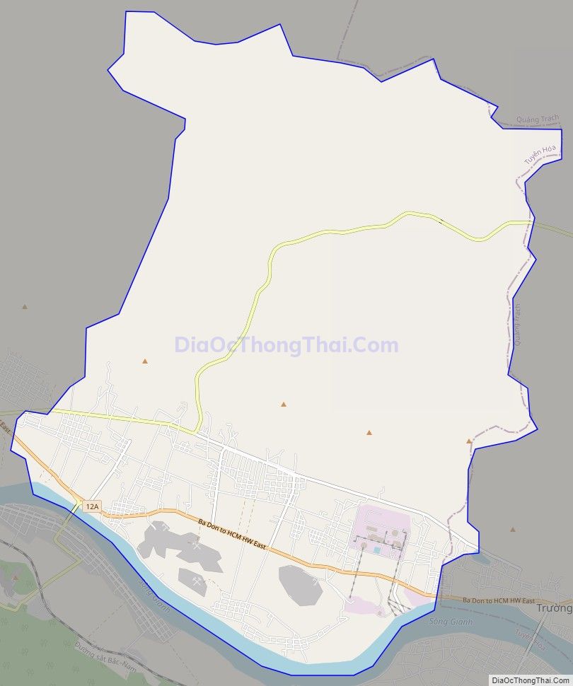 Bản đồ giao thông xã Tiến Hóa, huyện Tuyên Hóa