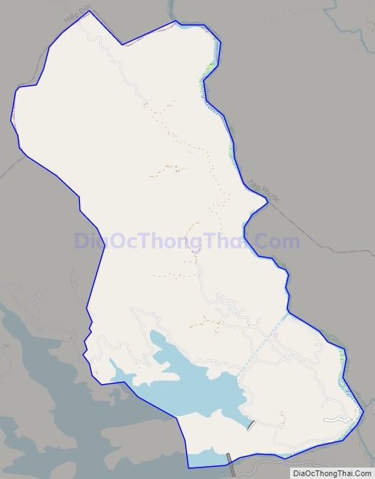 Bản đồ giao thông xã Trà Đốc, huyện Bắc Trà My