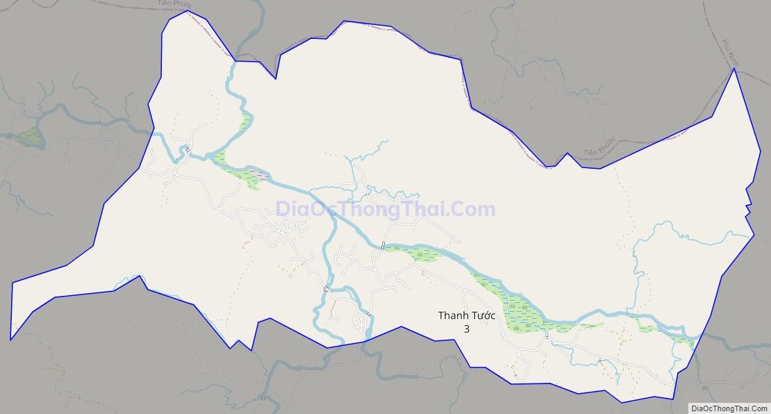 Bản đồ giao thông xã Trà Đông, huyện Bắc Trà My