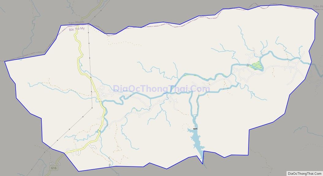 Bản đồ giao thông xã Trà Dương, huyện Bắc Trà My