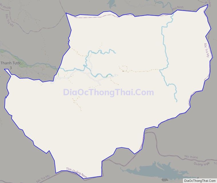 Bản đồ giao thông xã Trà Kót, huyện Bắc Trà My