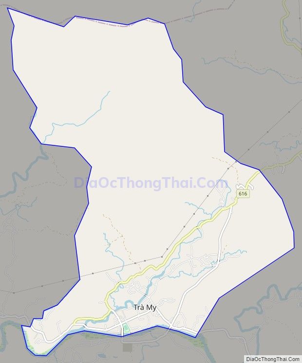 Bản đồ giao thông Thị trấn Trà My, huyện Bắc Trà My