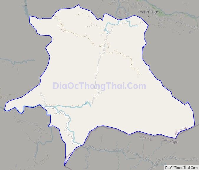 Bản đồ giao thông xã Trà Nú, huyện Bắc Trà My