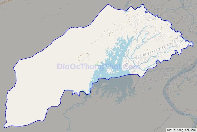 Bản đồ giao thông xã Đại Chánh, huyện Đại Lộc