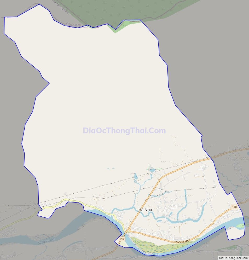 Bản đồ giao thông xã Đại Đồng, huyện Đại Lộc