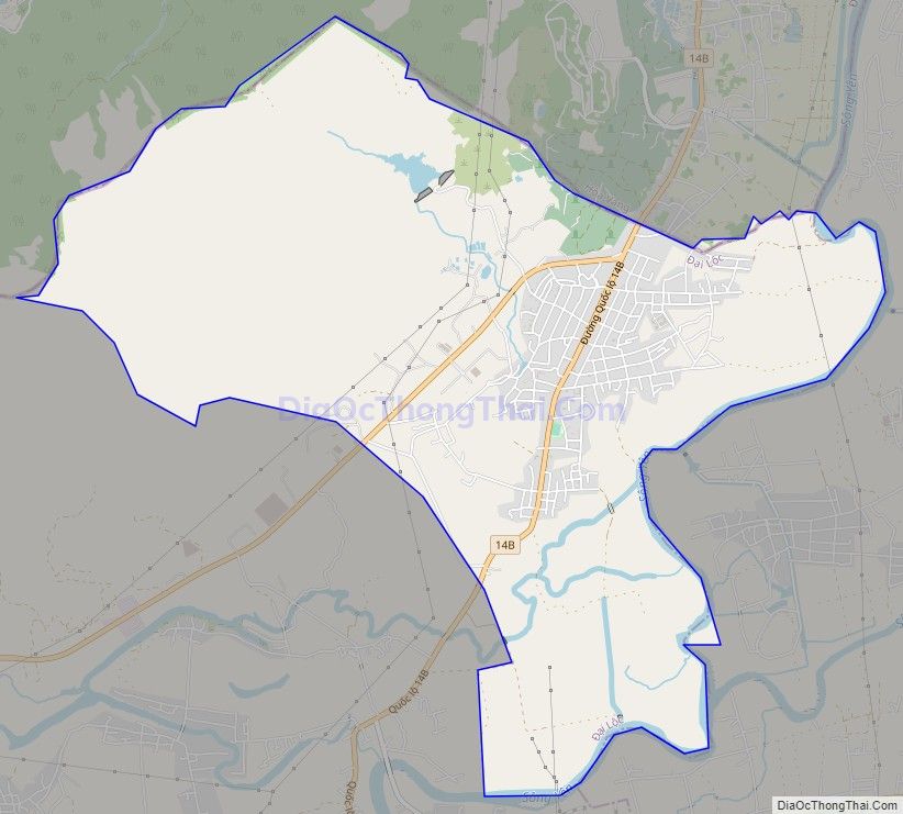 Bản đồ giao thông xã Đại Hiệp, huyện Đại Lộc